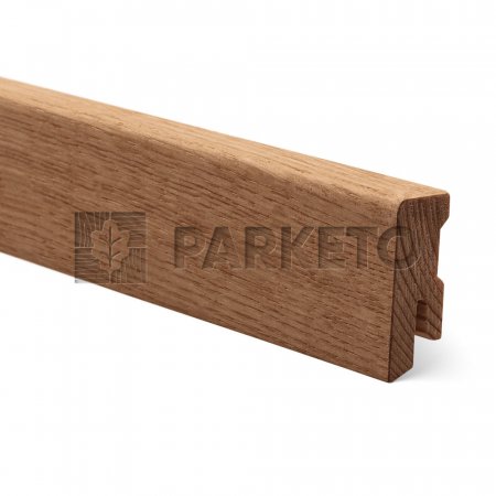PARKETO - dřevěná podlahová lišta KARIN 40 x 16 mm - zaoblená