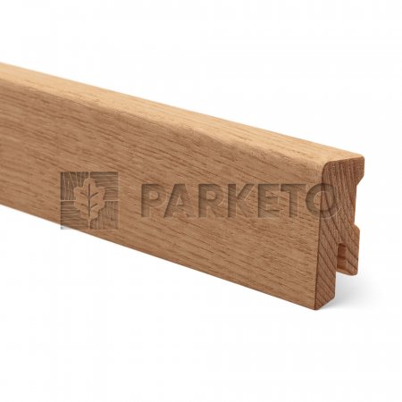PARKETO - dřevěná podlahová lišta LARA 40 x 16 mm - zaoblená