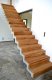 Bezfalcové dubové schodiště v odstínu PARKETO - GRACE s povrchovou úpravou na zakázku