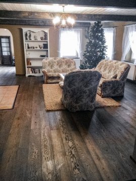 Realizace dubové prkenné podlahy v odstínu PARKETO - KARIN s povrchovým olejováním