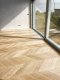 Individuální realizace dubové parketové podlahy s francouzským vzorem v odstínu PARKETO - VIOLA