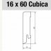 Soklová lišta PEDROSS Cubica 16 x 60 - Bílá RAL 9010